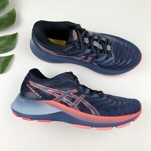 ASICS Gel-Kayano Lite 2 Sneakers Running Shoes Navy Blue Coral Women's 8.5
